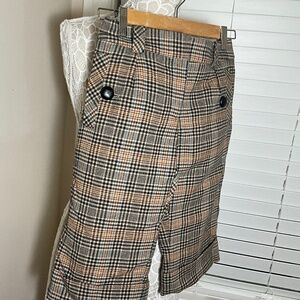 Anthropologie plaid tweed shorts size 4